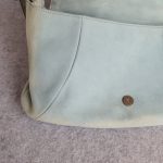 YSL Shoulder Bag Light Blue Suede Leather with Silver Hardware #LEUS-11 - Image 15