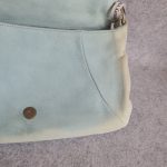 YSL Shoulder Bag Light Blue Suede Leather with Silver Hardware #LEUS-11 - Image 16