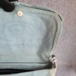 YSL Shoulder Bag Light Blue Suede Leather with Silver Hardware #LEUS-11 - Image 14