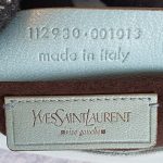 YSL Shoulder Bag Light Blue Suede Leather with Silver Hardware #LEUS-11 - Image 18