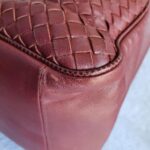 Bottega Veneta Tote Maroon Nappa Leather with Lizard Skin Details and Brunito Finish Hardware #TYKR-1 - Image 11