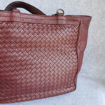 Bottega Veneta Tote Maroon Nappa Leather with Lizard Skin Details and Brunito Finish Hardware #TYKR-1 - Image 6