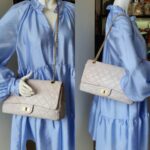 Chanel 2.55 Reissue Double Flap 227 Blanc fonce/ Dark white Marble Aged Calfskin with Gold Hardware #KELC-33 - Image 39