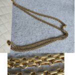 Chanel 2.55 Reissue Double Flap 227 Blanc fonce/ Dark white Marble Aged Calfskin with Gold Hardware #KELC-33 - Image 17