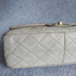 Chanel 2.55 Reissue Double Flap 227 Blanc fonce/ Dark white Marble Aged Calfskin with Gold Hardware #KELC-33 - Image 11