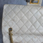 Chanel 2.55 Reissue Double Flap 227 Blanc fonce/ Dark white Marble Aged Calfskin with Gold Hardware #KELC-33 - Image 3