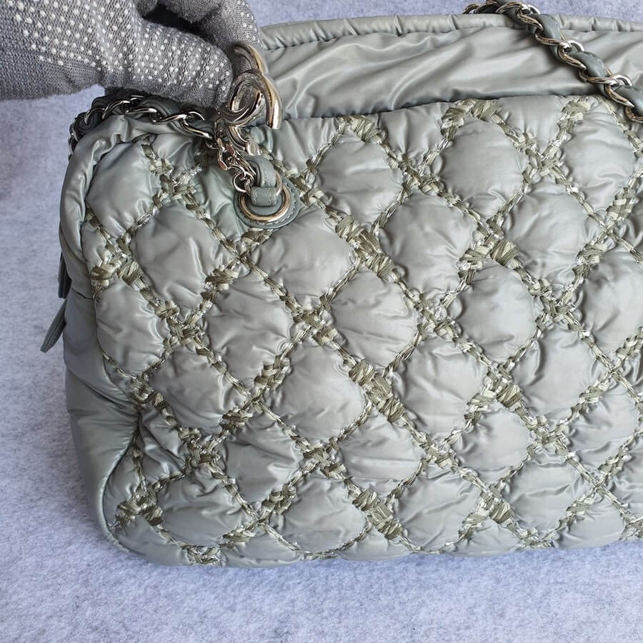 Chanel White Quilted Camera Bag Leather ref.959480 - Joli Closet