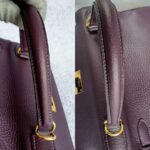 Hermes Kelly 28 Raisin Dark Purple Clemence Leather with Gold Plated Hardware #TYKU-1 - Image 23