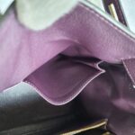 Hermes Kelly 28 Raisin Dark Purple Clemence Leather with Gold Plated Hardware #TYKU-1 - Image 31