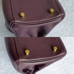 Hermes Kelly 28 Raisin Dark Purple Clemence Leather with Gold Plated Hardware #TYKU-1 - Image 19