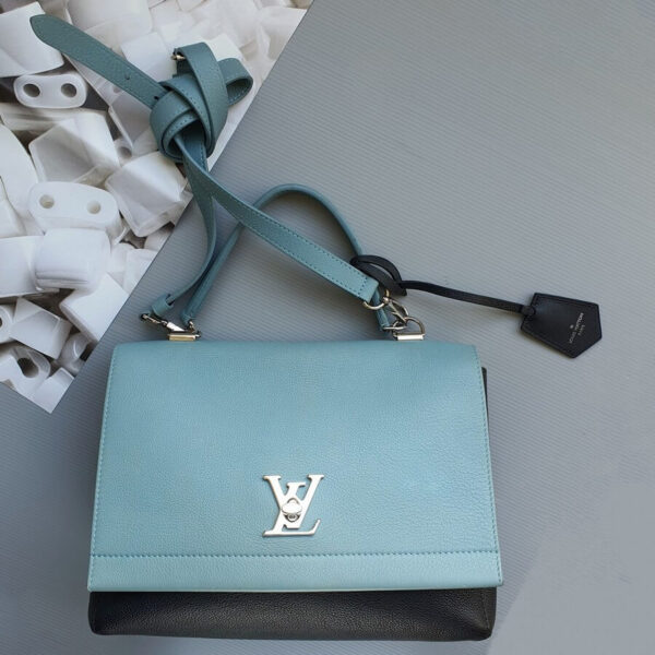 LV Lockme ll 2-Tone Calf Leather with Silver Hardware #GLSLL-1