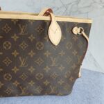 LV Neverfull PM Monogram Canvas with Leather and Gold Hardware #TSLK-1 - Image 4