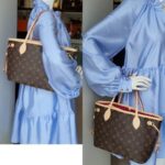 LV Neverfull PM Monogram Canvas with Leather and Gold Hardware #TSLK-1 - Image 35