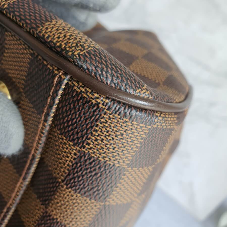 Louis Vuitton Trevi GM Damier Dark brown Leather ref.119941 - Joli