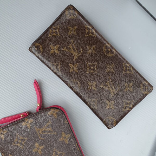 LV Wallet Brown Monogram Canvas with Leather and Gold Hardware #TYOO-3