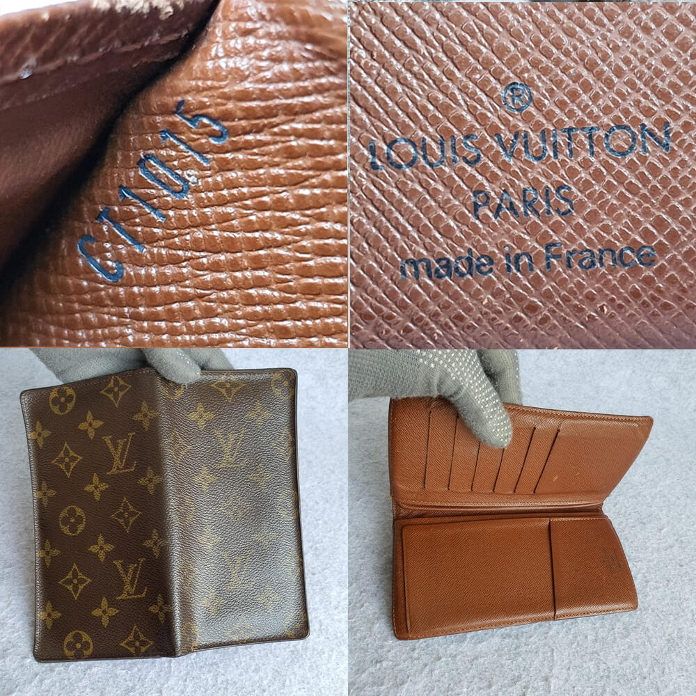 LV Wallet Brown Monogram Canvas with Leather and Gold Hardware #TYOO-3 –  Luxuy Vintage