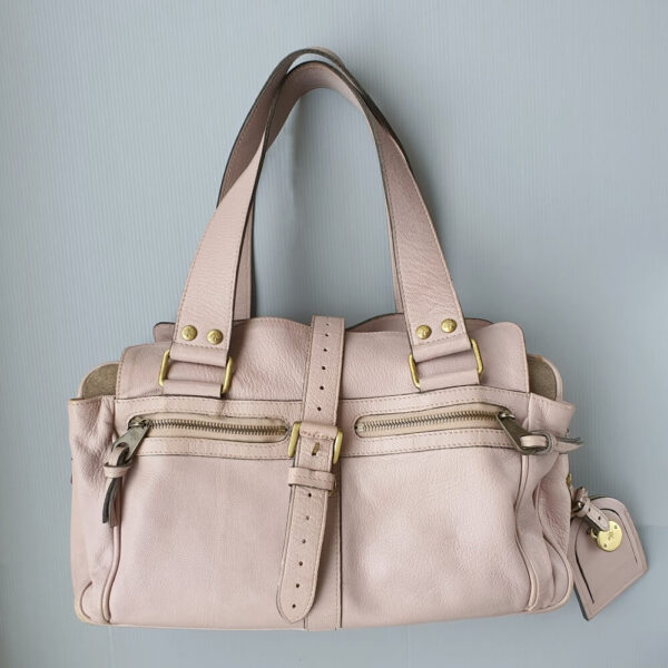 Mulberry Roxanne Light Pink Calf Leather With Gold Hardware Bag #TYUY-3