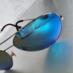 Victoria Beckham Blue Metal Frame Sunglasses #TSLT-28 - Image 4