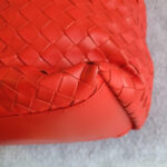 Bottega Veneta Zipper Shoulder Bag Red Nappa Leather/Suede Lining with Brunito Finish/Silver Hardware #TYKL-54 - Image 14