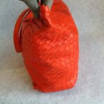 Bottega Veneta Zipper Shoulder Bag Red Nappa Leather/Suede Lining with Brunito Finish/Silver Hardware #TYKL-54 - Image 7