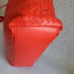 Bottega Veneta Zipper Shoulder Bag Red Nappa Leather/Suede Lining with Brunito Finish/Silver Hardware #TYKL-54 - Image 18
