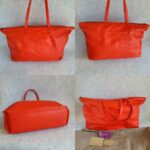 Bottega Veneta Zipper Shoulder Bag Red Nappa Leather/Suede Lining with Brunito Finish/Silver Hardware #TYKL-54 - Image 2