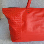 Bottega Veneta Zipper Shoulder Bag Red Nappa Leather/Suede Lining with Brunito Finish/Silver Hardware #TYKL-54 - Image 3