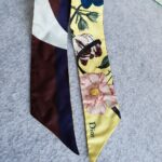 C.dior Mitzah Twilly Multicolor Flower Printed Silk #TSLT-12 - Image 6