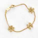Chanel Bracelet Gold Plated With Crystal #KRLR-3 - Image 2