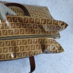 Fendi Vintage Bag Brown Coated Canvas with Leather and Gold Hardware Bag #TSTT-10 - Image 11