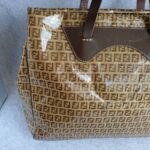 Fendi Vintage Bag Brown Coated Canvas with Leather and Gold Hardware Bag #TSTT-10 - Image 5