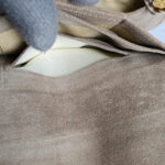 Jimmy Choo Clutch Brown Suede Leather with Python Skin and Gold Plated Hardware #TYKL-29 - Image 22