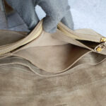 Jimmy Choo Clutch Brown Suede Leather with Python Skin and Gold Plated Hardware #TYKL-29 - Image 21