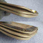 Jimmy Choo Clutch Brown Suede Leather with Python Skin and Gold Plated Hardware #TYKL-29 - Image 10