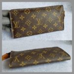 LV Pouch Brown Monogram Coated Canvas with Gold Hardware #YECR-27 - Image 3