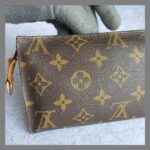 LV Pouch Brown Monogram Coated Canvas with Gold Hardware #YECR-27 - Image 6