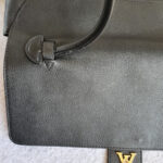 LV Shoulder Bag Black Leather with Gold Hardware #TSSK-1 - Image 3