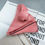 Loewe Wedge Clutch Candy Pink Nappa Calf Leather with Gold Hardware #TYKL-55