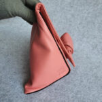 Loewe Wedge Clutch Candy Pink Nappa Calf Leather with Gold Hardware #TYKL-55 - Image 10