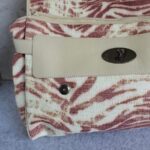 Mulberry Alexa Off white/Maroon Raffia with Leather and Black Hardware #TSEY-6 - Image 22