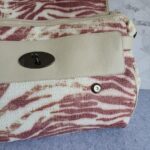 Mulberry Alexa Off white/Maroon Raffia with Leather and Black Hardware #TSEY-6 - Image 23