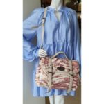 Mulberry Alexa Off white/Maroon Raffia with Leather and Black Hardware #TSEY-6 - Image 37