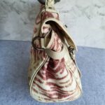 Mulberry Alexa Off white/Maroon Raffia with Leather and Black Hardware #TSEY-6 - Image 7