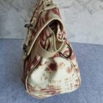 Mulberry Alexa Off white/Maroon Raffia with Leather and Black Hardware #TSEY-6 - Image 8