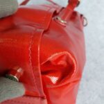 Tod's Mini G-Line Bag Red Coated Canvas with Silver Hardware #TSTT-9 - Image 11