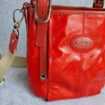Tod's Mini G-Line Bag Red Coated Canvas with Silver Hardware #TSTT-9 - Image 3