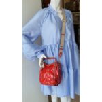 Tod's Mini G-Line Bag Red Coated Canvas with Silver Hardware #TSTT-9 - Image 33