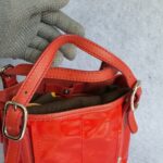 Tod's Mini G-Line Bag Red Coated Canvas with Silver Hardware #TSTT-9 - Image 16