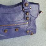 Balenciaga Giant City Purple Lambskin with Rose Gold Hardware #TTLR-14 - Image 4