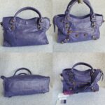Balenciaga Giant City Purple Lambskin with Rose Gold Hardware #TTLR-14 - Image 2